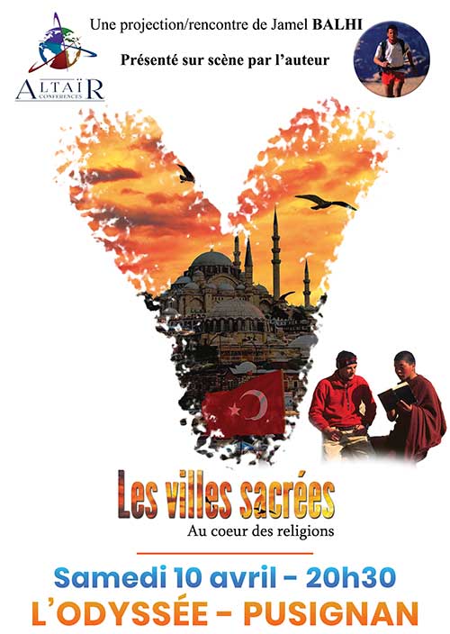 Les villes sacrées - ciné-conférence à l'Odyssée de Pusignan - saison culturelle 2026/2027